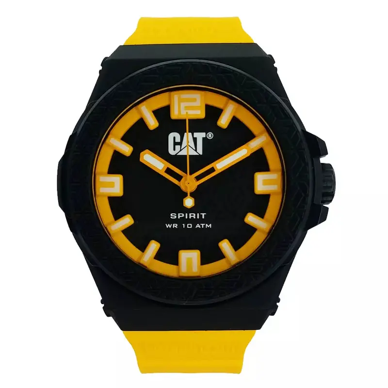 Caterpillar Consign Yellow Silicone Strap Men Watch Lo.111.27.137 1