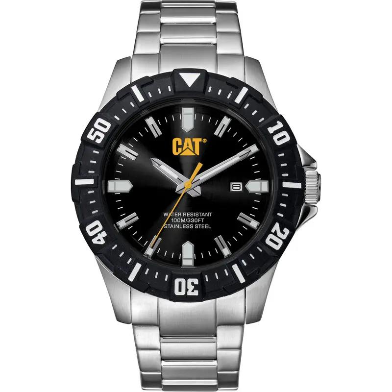 Caterpillar Moto Black Stainless Steel Strap Men Watch Pz.141.11.121 1