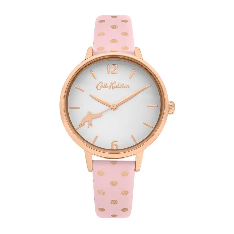 Cath Kidston Button Spot Pink Strap Alloy Ckl088p Women's Watch 1