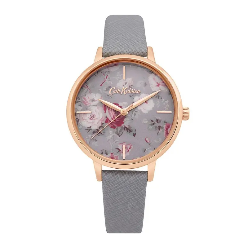 Cath Kidston Grey Floral Alloy Ckl069erg Women's Watch 1