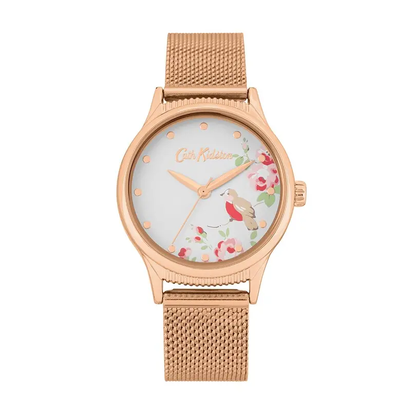 Cath Kidston Little Bird Rose Gold Mesh Alloy Ckl091rgm Women's Watch 1