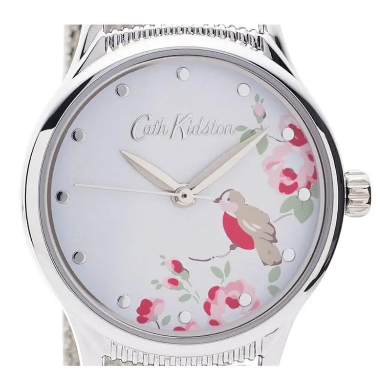 Cath Kidston Little Bird Silver Mesh Alloy Ckl091sm Women's Watch 2
