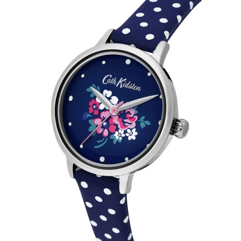 Cath Kidston Navy Floral Alloy Ckl070u Women's Watch 2