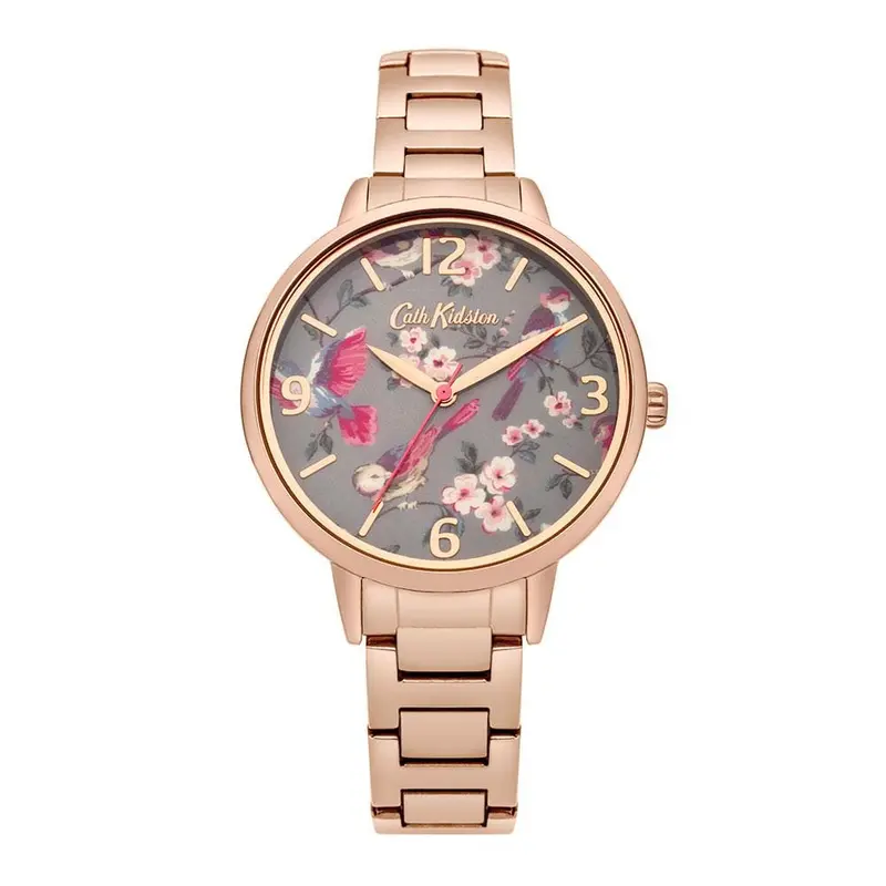 Cath Kidston Quartz British Birds Rose Gold Alloy Ckl001rgm Ladies Watch 1