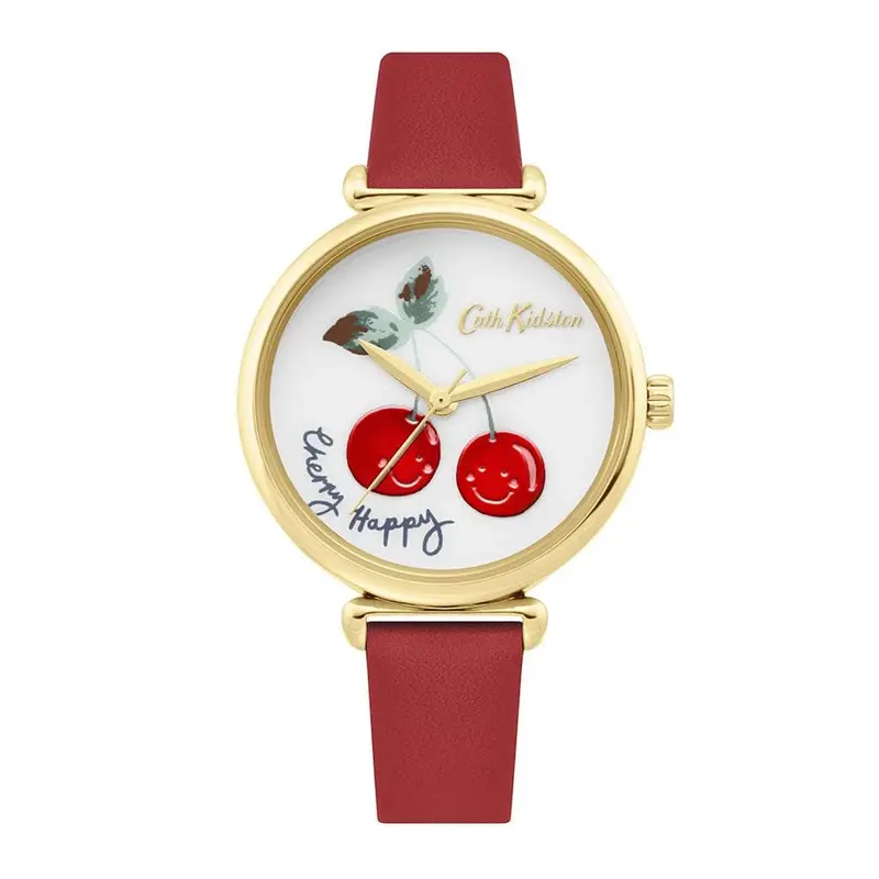 Cath Kidston Red Cherry Alloy Ckl081rg Women's Watch 1