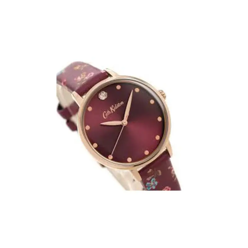 Cath Kidston Somerset Ditsy Palm Strap Alloy Ckl089r Women's Watch 2