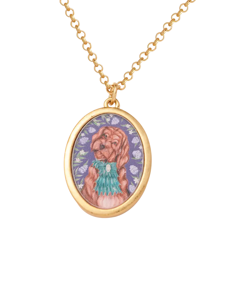 Catherine Rowe Pet Portraits Doodle Pendent Short Necklace 1