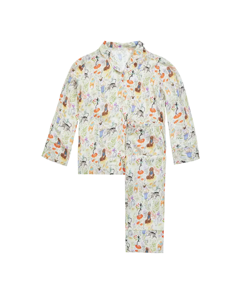 Catherine Rowe Pet Portraits Margarita Green Long Pyjamas 1