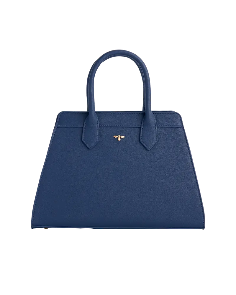 Catherine Rowe Pet Portraits Navy Medium Structured Tote 1