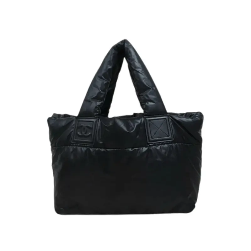 Chanel Down Tote Bag Black Made In 2009-2010 V25100717 (Good Condition) 1
