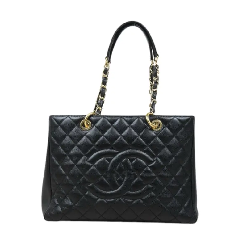 Chanel S25032602 Matrasse Gst Chain Tote Bag Caviar Skin Black (Very Good Condition) 1