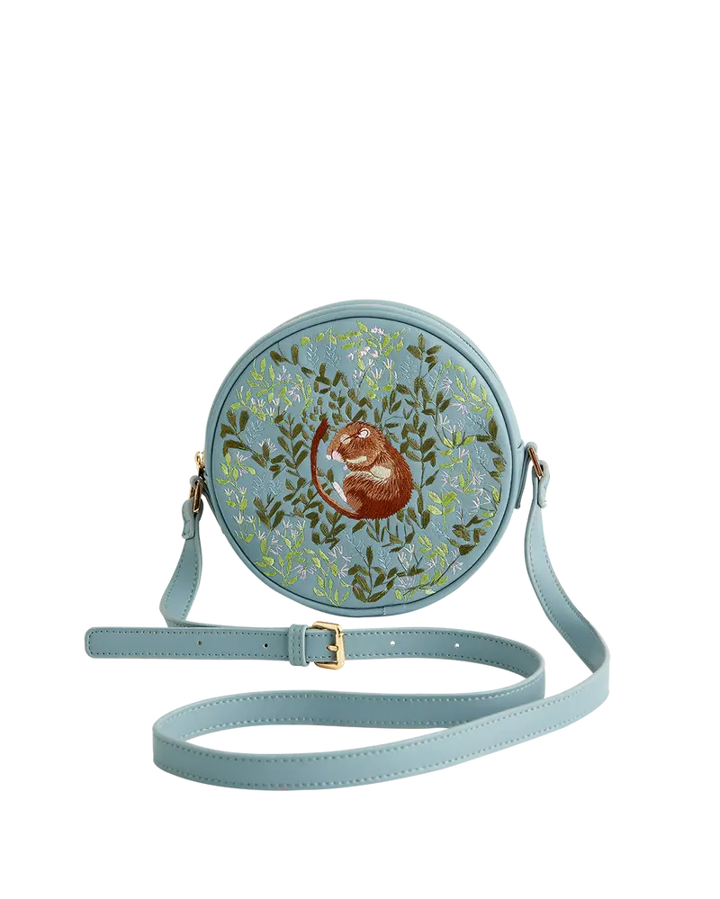 Chloe Circle Bag Embroidered Dormouse Blue 1