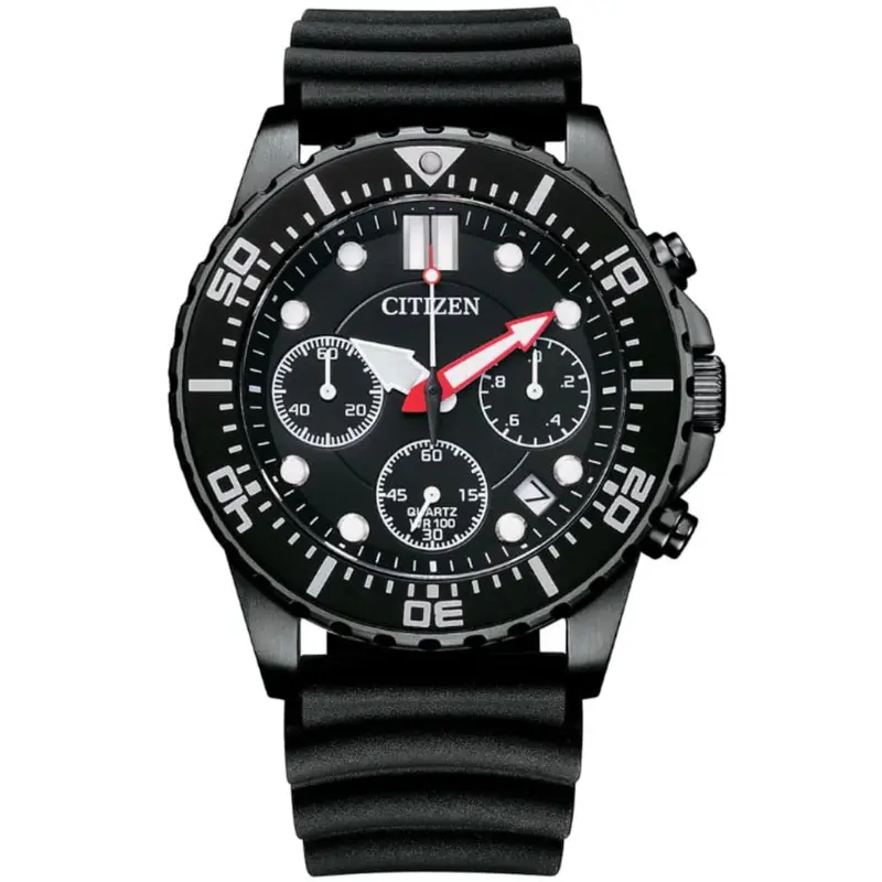 Citizen Ai5005-13E Black Silicone Strap Men Watch 1
