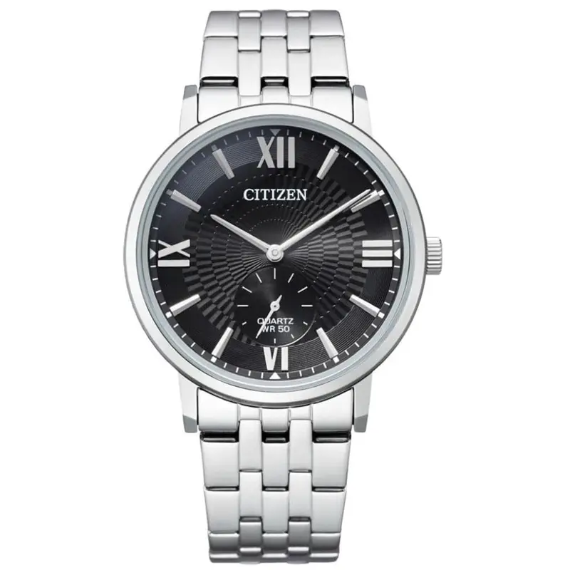Citizen Analog Black Dial Silver Stainless Steel Strap Men Watch Be9170-72E 1