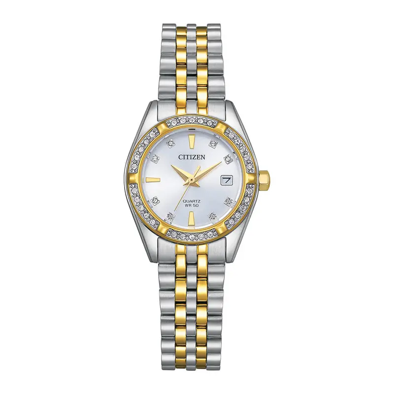 Citizen Analog Two-Tone Stainless Steel Strap Women Watch Eu6066-59A 1