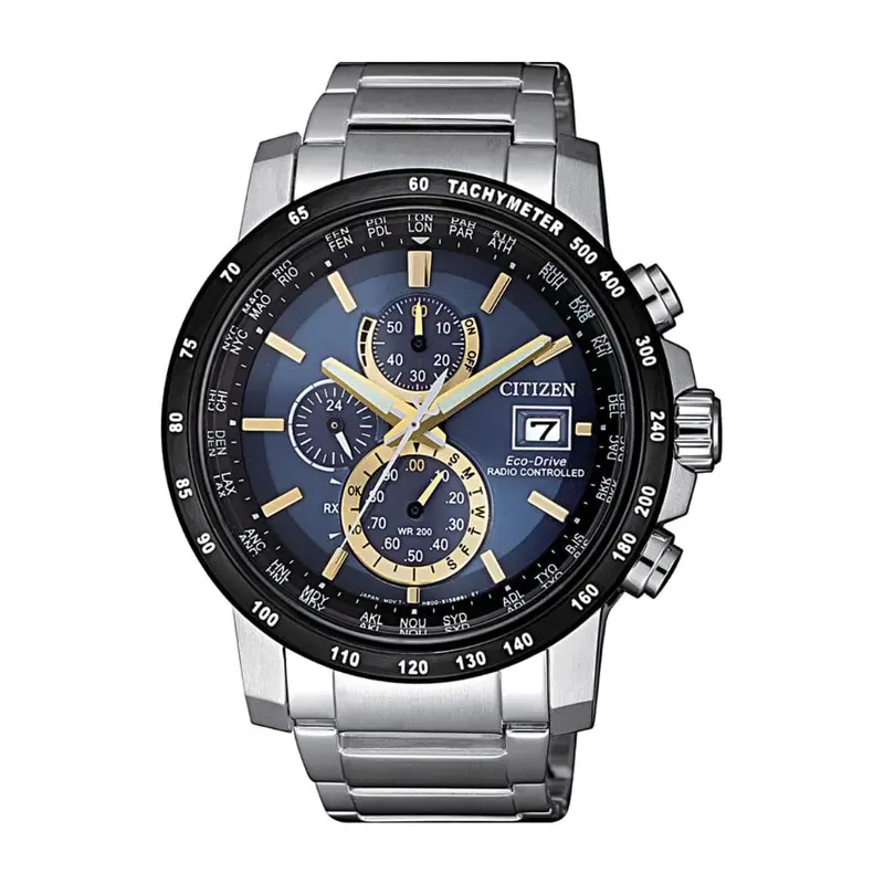 Citizen At8124-83M Eco-Drive Chronograph Silver Stainless Steel Men's Watch 1