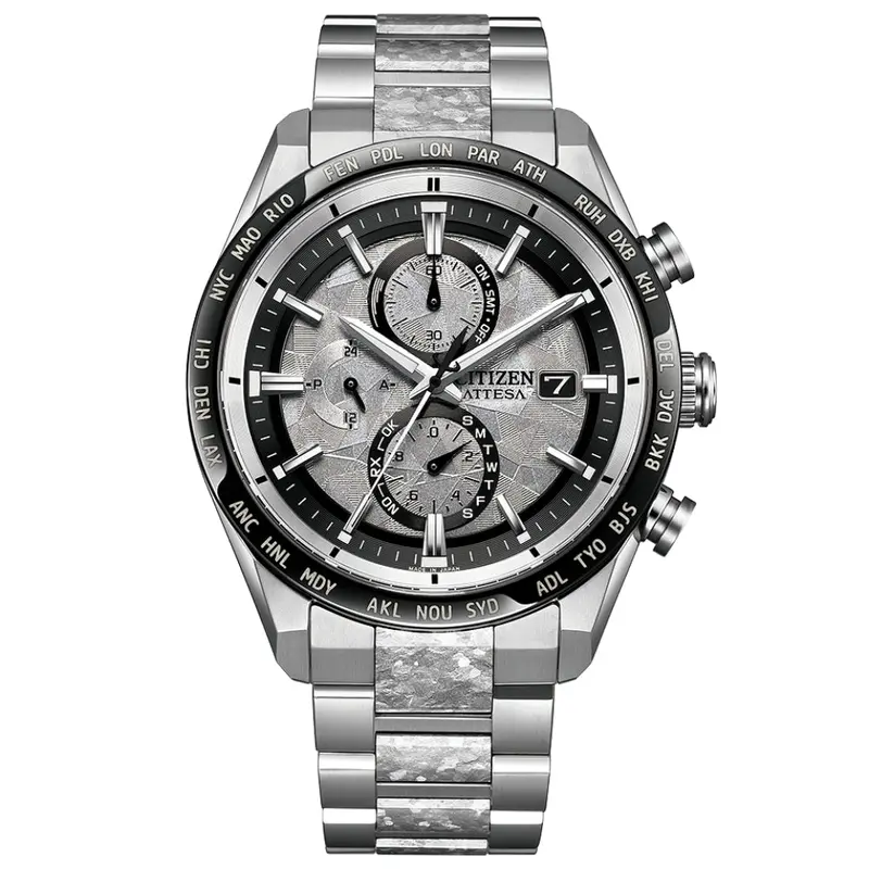 Citizen Attesa Silver Stainless Steel Strap Men's Watch - Chronograph | At8284-61A 1
