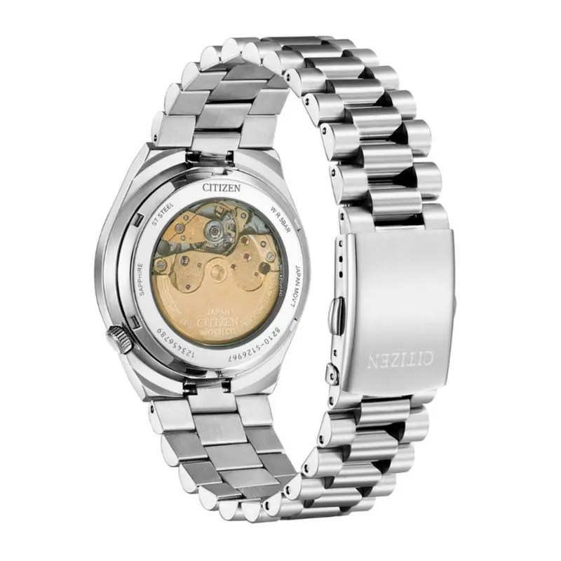 Citizen Automatic Black Dial Stainless Steel Men's Watch Nj0150-81E 2