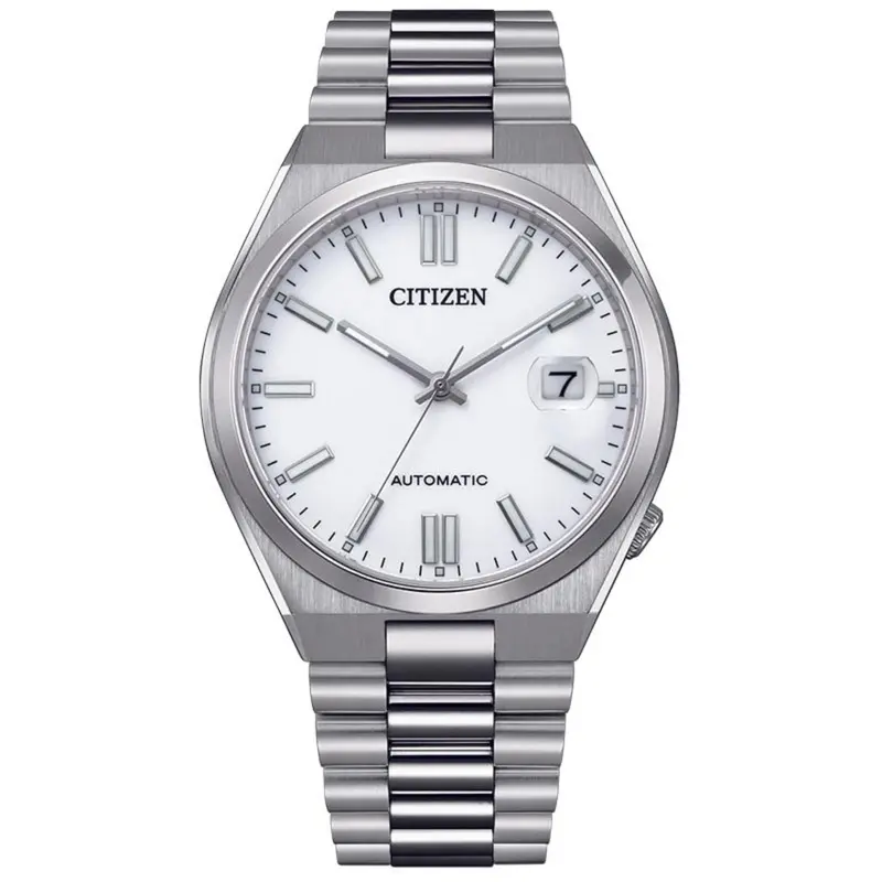 Citizen Automatic White Dial Stainless Steel Men's Watch Nj0150-81A 1
