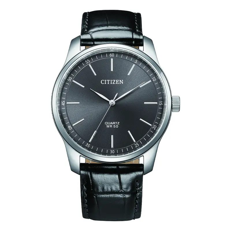 Citizen Bh5001-05H Black Dial Black Leather Gents Watch 1