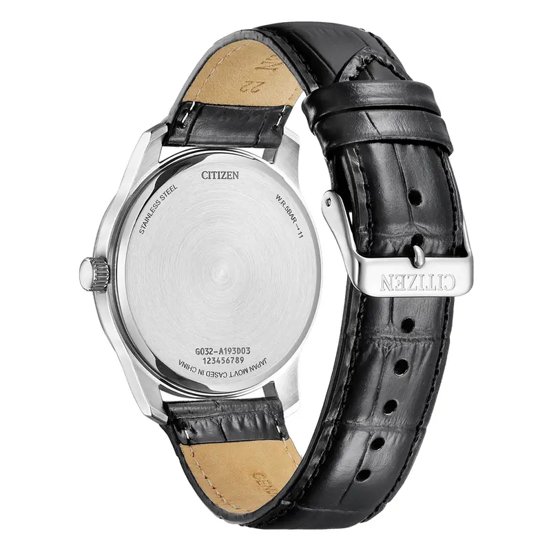Citizen Bh5001-05H Black Dial Black Leather Gents Watch 2