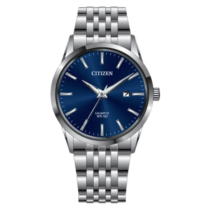 Citizen Bi5000-87L Blue Dial Stainless Steel Bracelet Strap Men's Watch 1