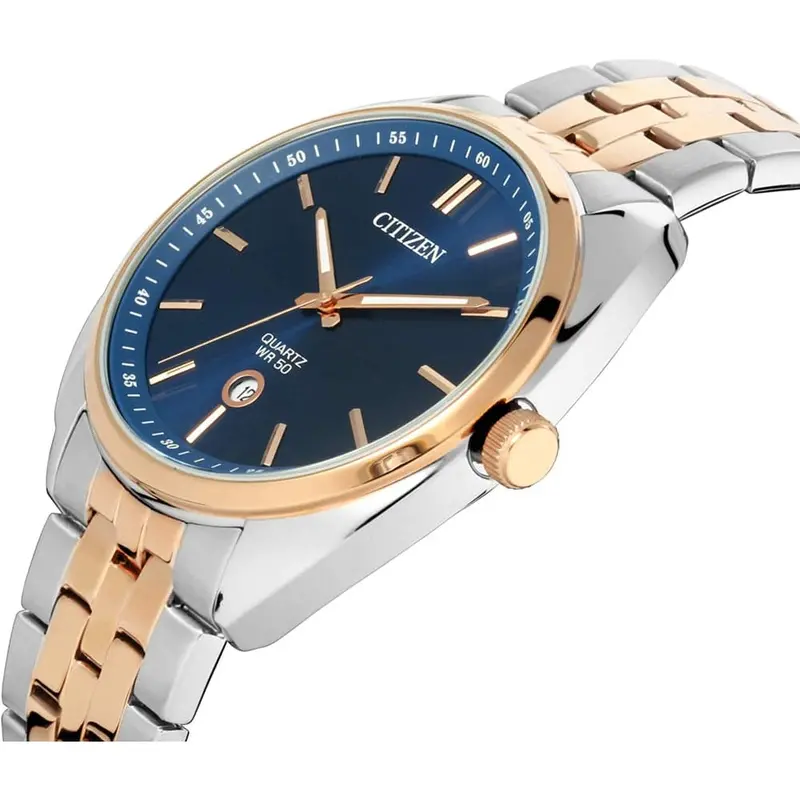 Citizen Bi5096-53L Blue Dial Two-Tone Stainless Steel Bracelet Strap Men's Watch 2
