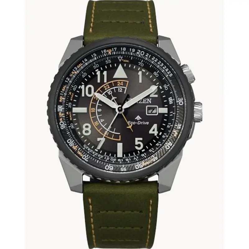 Citizen Bj7138-04E Leather Promaster Nighthawk Men's Watch 1
