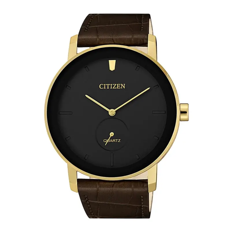 Citizen Black Dial Brown Leather Strap Men Watch Be9182-06E 1