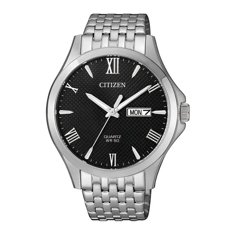 Citizen Black Dial Silver Stainless Steel Strap Men Watch Bf2020-51E 1