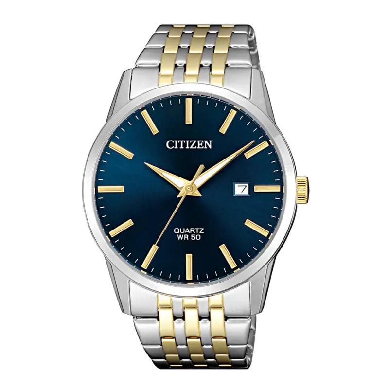 Citizen Blue Dial Two-Tone Stainless Steel Strap Men Watch Bi5006-81L 1