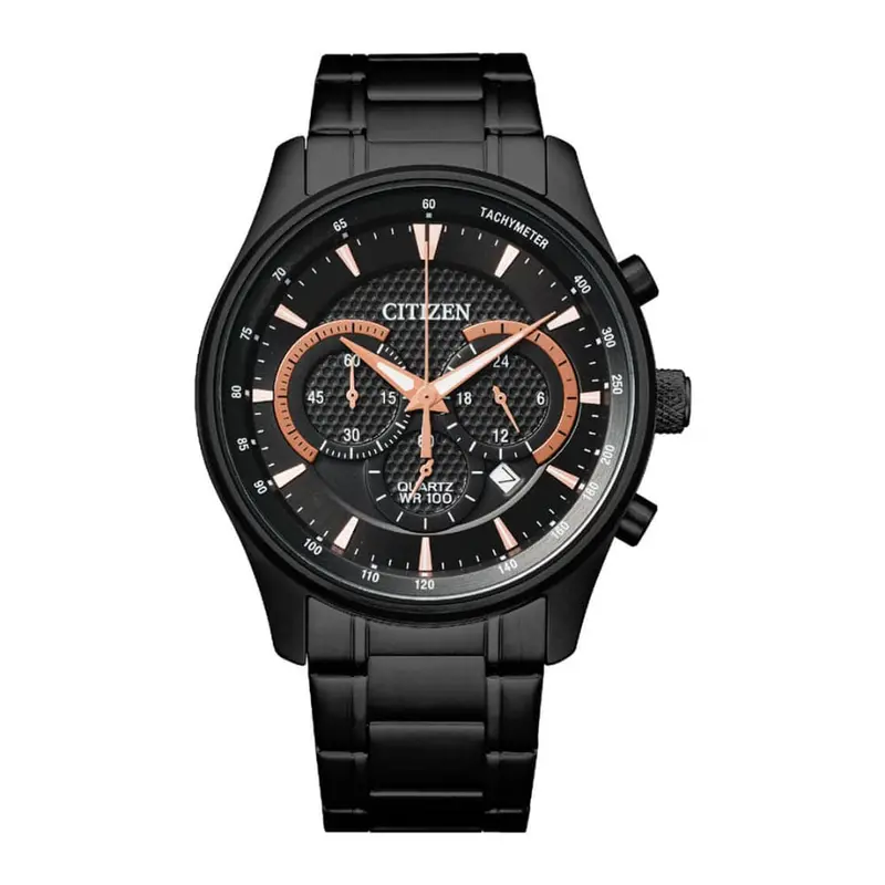 Citizen Chronograph Black Dial Stainless Steel Strap Men Watch An8195-58E 1