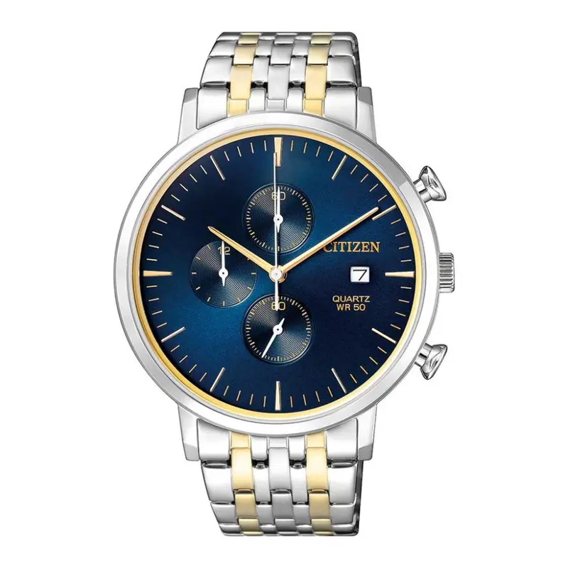 Citizen Chronograph Blue Dial Stainless Steel Strap Men Watch An3614-54L 1