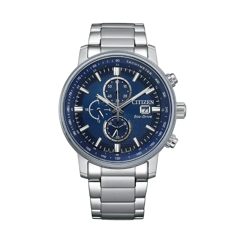 Citizen Chronograph Eco-Drive Blue Dial Men's Watch Ca0840-87L 1