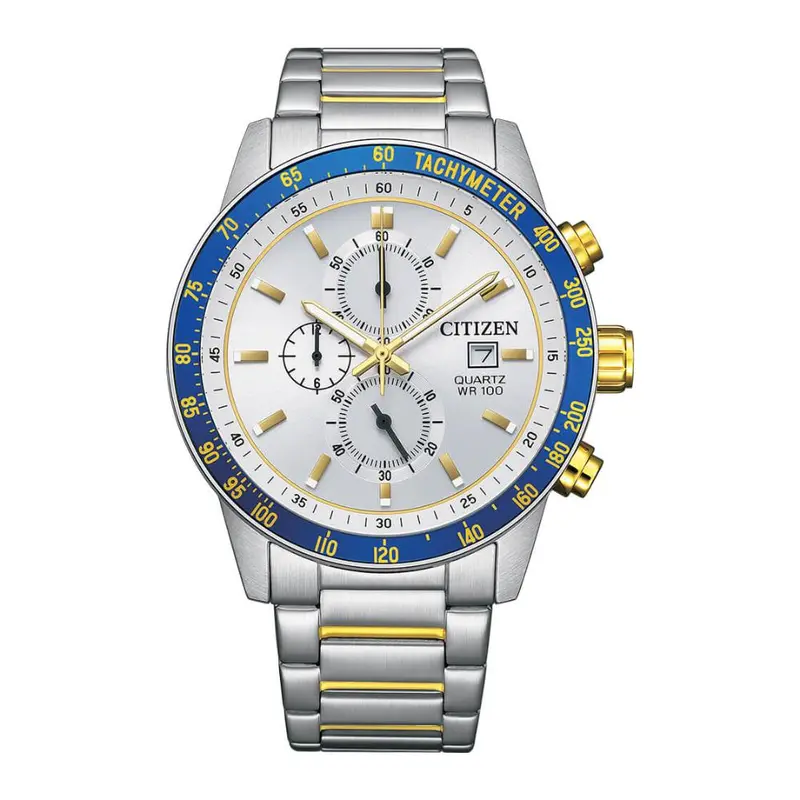 Citizen Chronograph Silver Dial Stainless Steel Analog Men's Watch An3686-53A 1