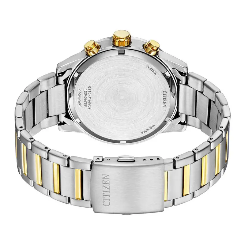 Citizen Chronograph Silver Dial Stainless Steel Analog Men's Watch An3686-53A 2