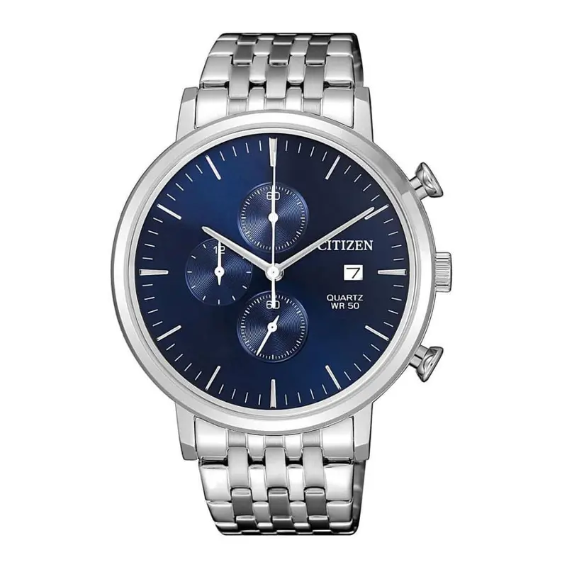 Citizen Chronograph Silver Stainless Steel Strap Men Watch An3610-55L 1