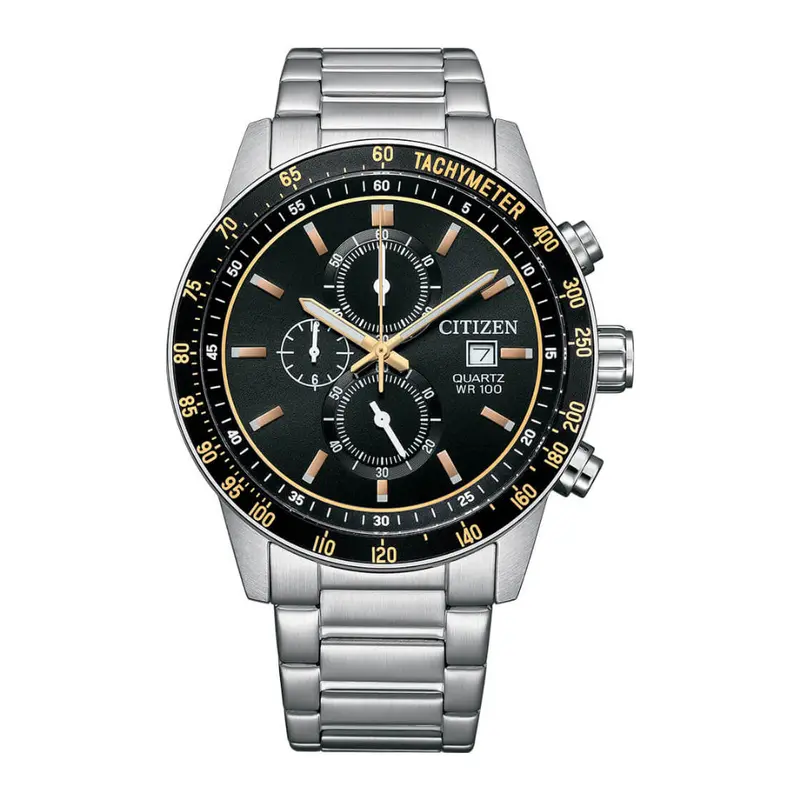Citizen Chronograph Silver Stainless Steel Strap Men Watch An3681-57E 1