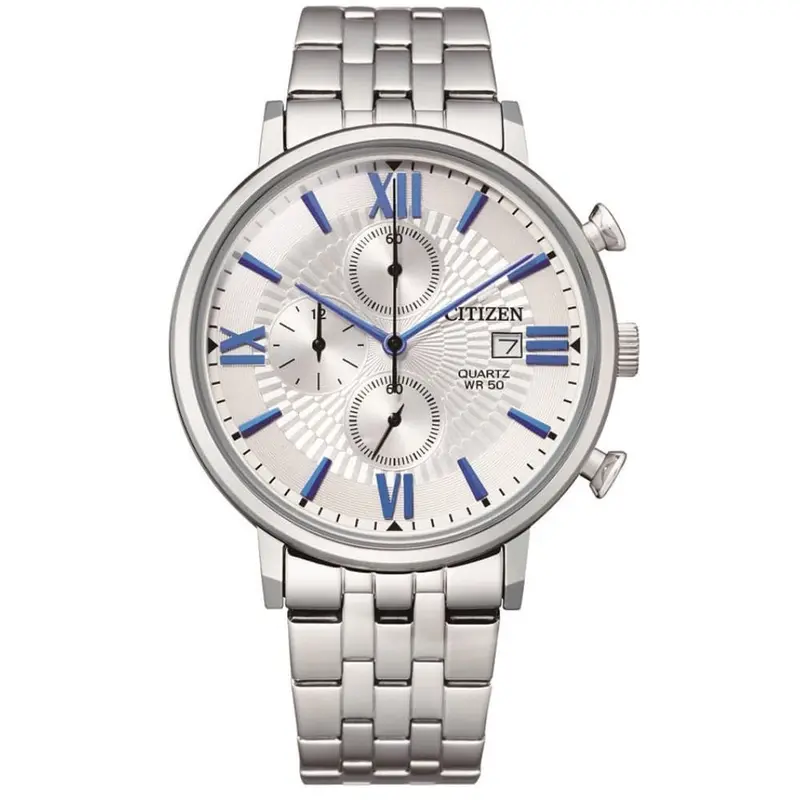 Citizen Chronograph Silver Stainless Steel Strap Unisex Watch An3610-71A 1