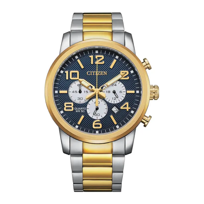 Citizen Chronograph Two-Tone Stainless Steel Strap Men Watch An8059-56L 1