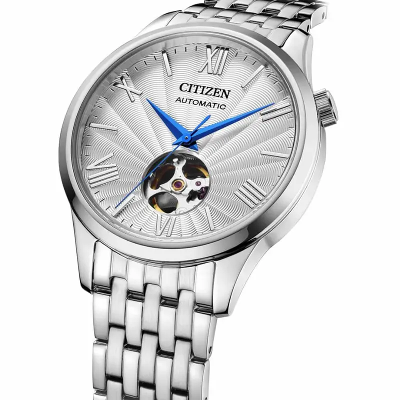 Citizen Classic Open Heart Automatic Silver Dial Men's Watch Nh9130-84A 2