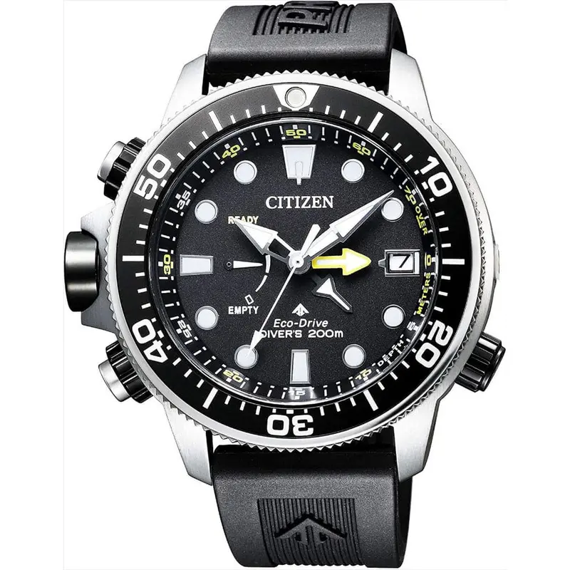 Citizen Eco-Drive Black Dial And Polyurethane Strap Men Watch Bn2036-14E 1