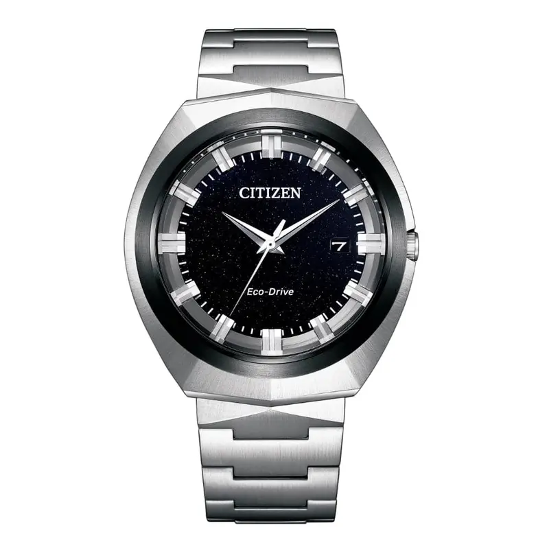 Citizen Eco-Drive Black Dial Silver Stainless Steel Strap Men Watch Bn1014-55E 1