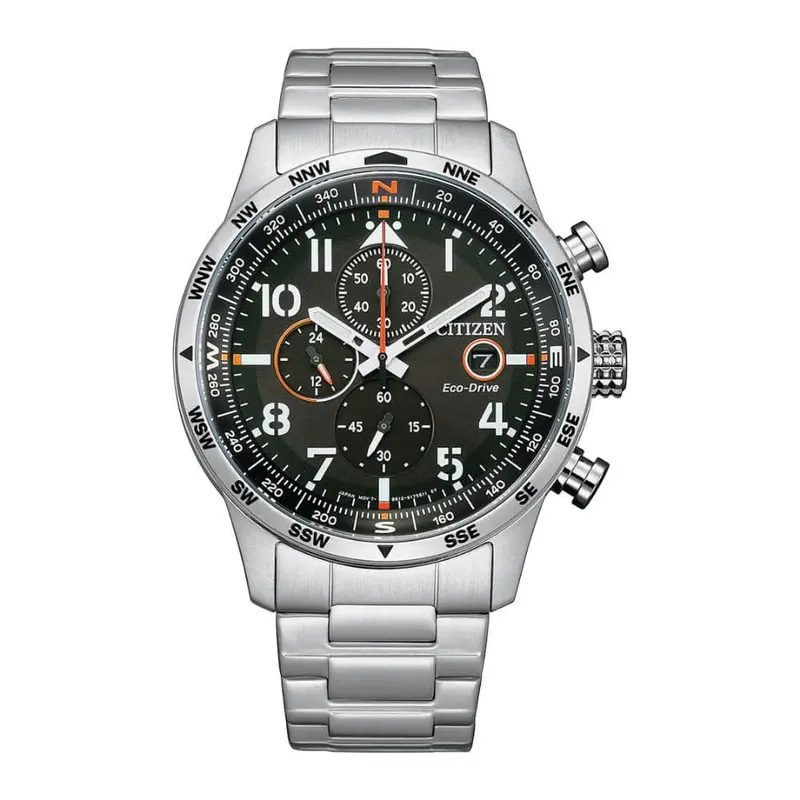 Citizen Eco-Drive Black Dial Silver Stainless Steel Strap Men Watch Ca0790-83E 1