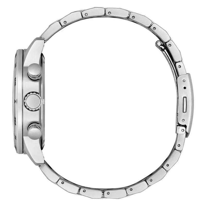Citizen Eco-Drive Black Dial Silver Stainless Steel Strap Men Watch Ca0790-83E 2