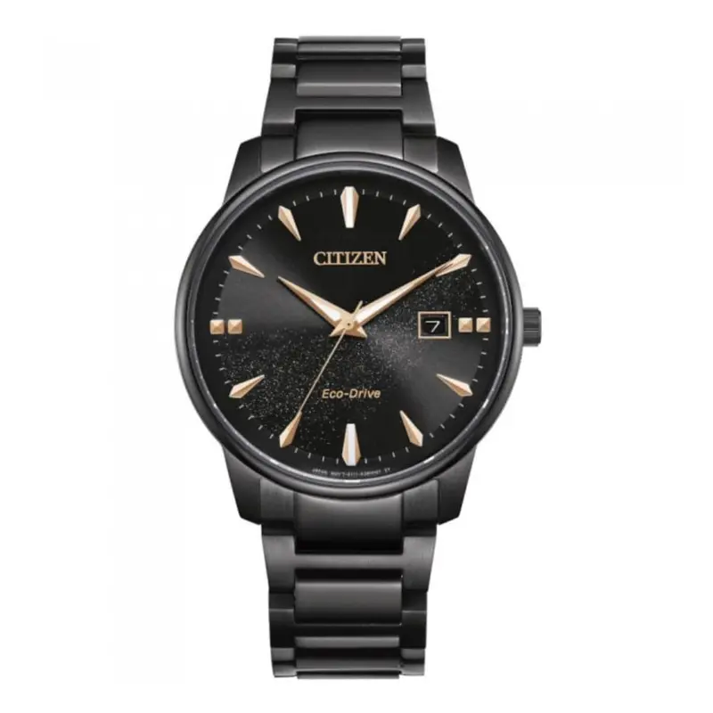 Citizen Eco-Drive Black Dial Stainless Steel Men Watch Bm7595-89E 1