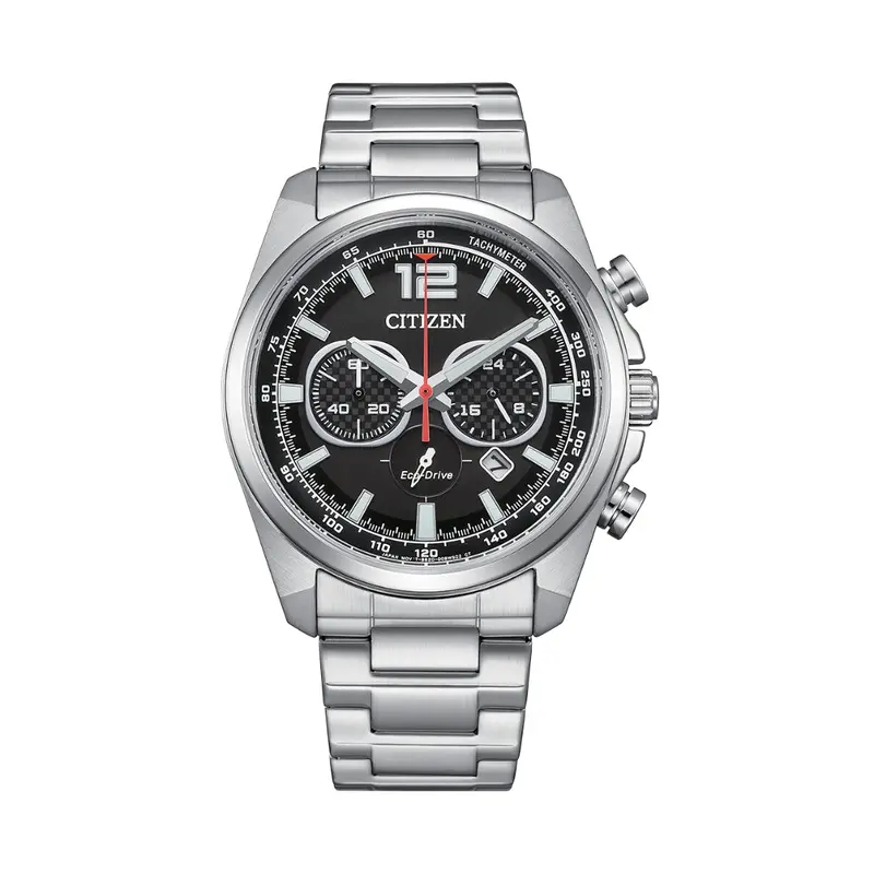 Citizen Eco-Drive Black Dial Steel Watch Ca4640-50E 1
