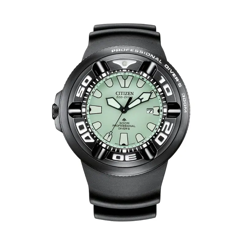 Citizen Eco-Drive Black Polyurethane Strap Men Watch Bj8055-04X 1