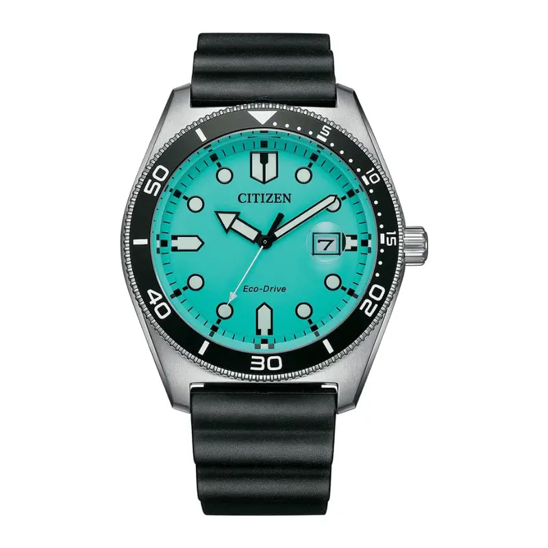 Citizen Eco Drive Black Resin Strap Men Watch Aw1760-14X 1