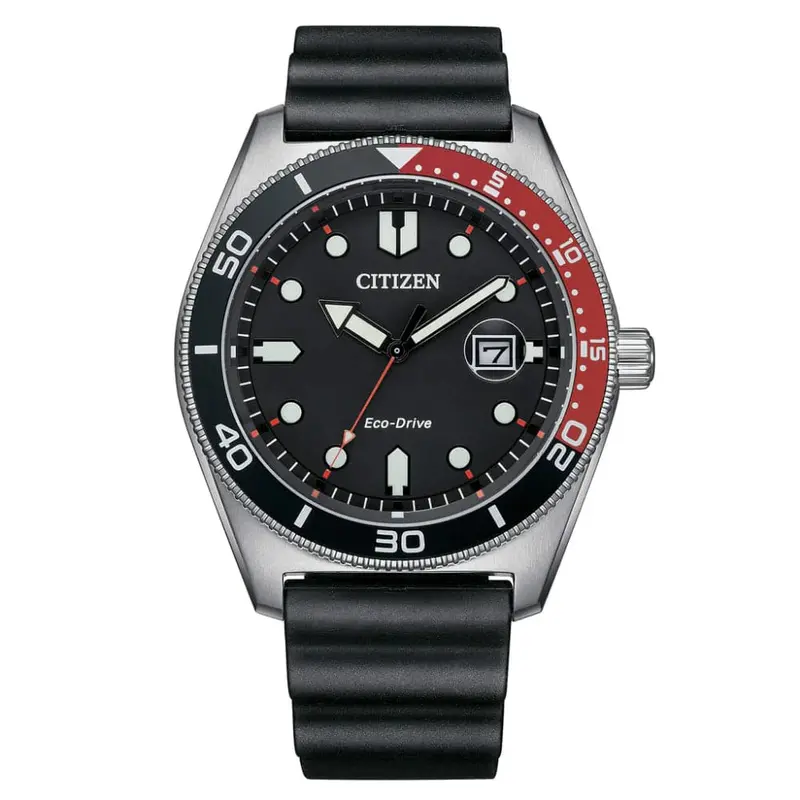 Citizen Eco Drive Black Resin Strap Men Watch Aw1769-10E 1